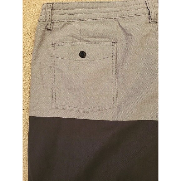 O'Neill Slit Time Shorts Mens 40 Gray Colorblock 100% Cotton Casual Summer USA - Picture 7 of 10